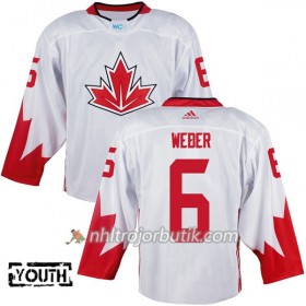 Kanada Tröja Shea Weber 6 World Cup 2016 Barn Vit
